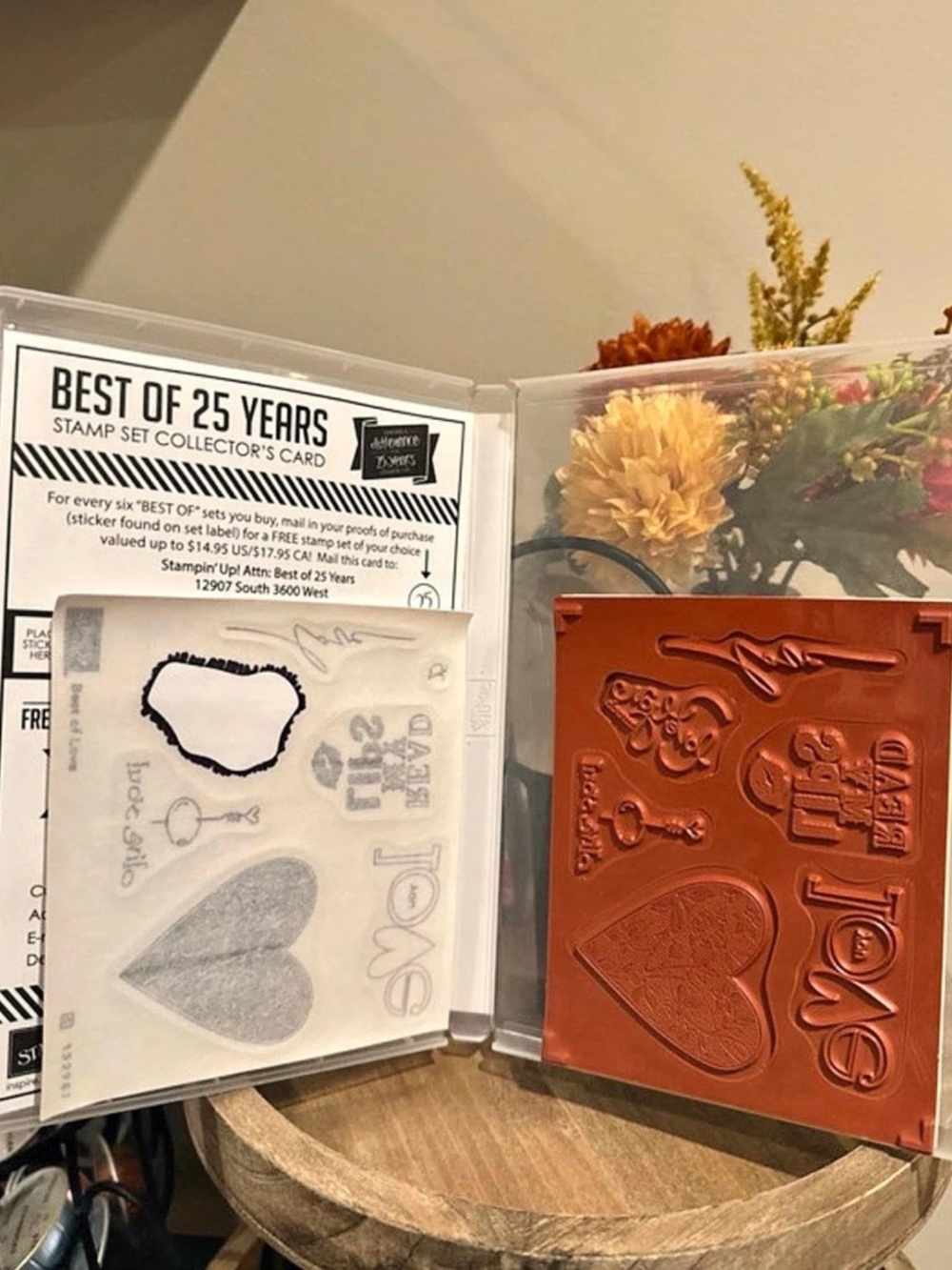 Stampin' Up! Best of Love Stamp Set! Red & White